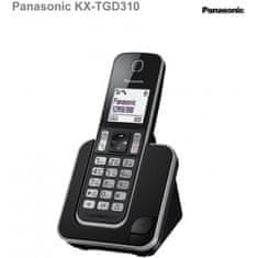 PANASONIC KX-TGD310FXB telefón bezdrôtový na pevnú linku 